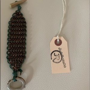 Jodi Rosano shed antler leather bracelet